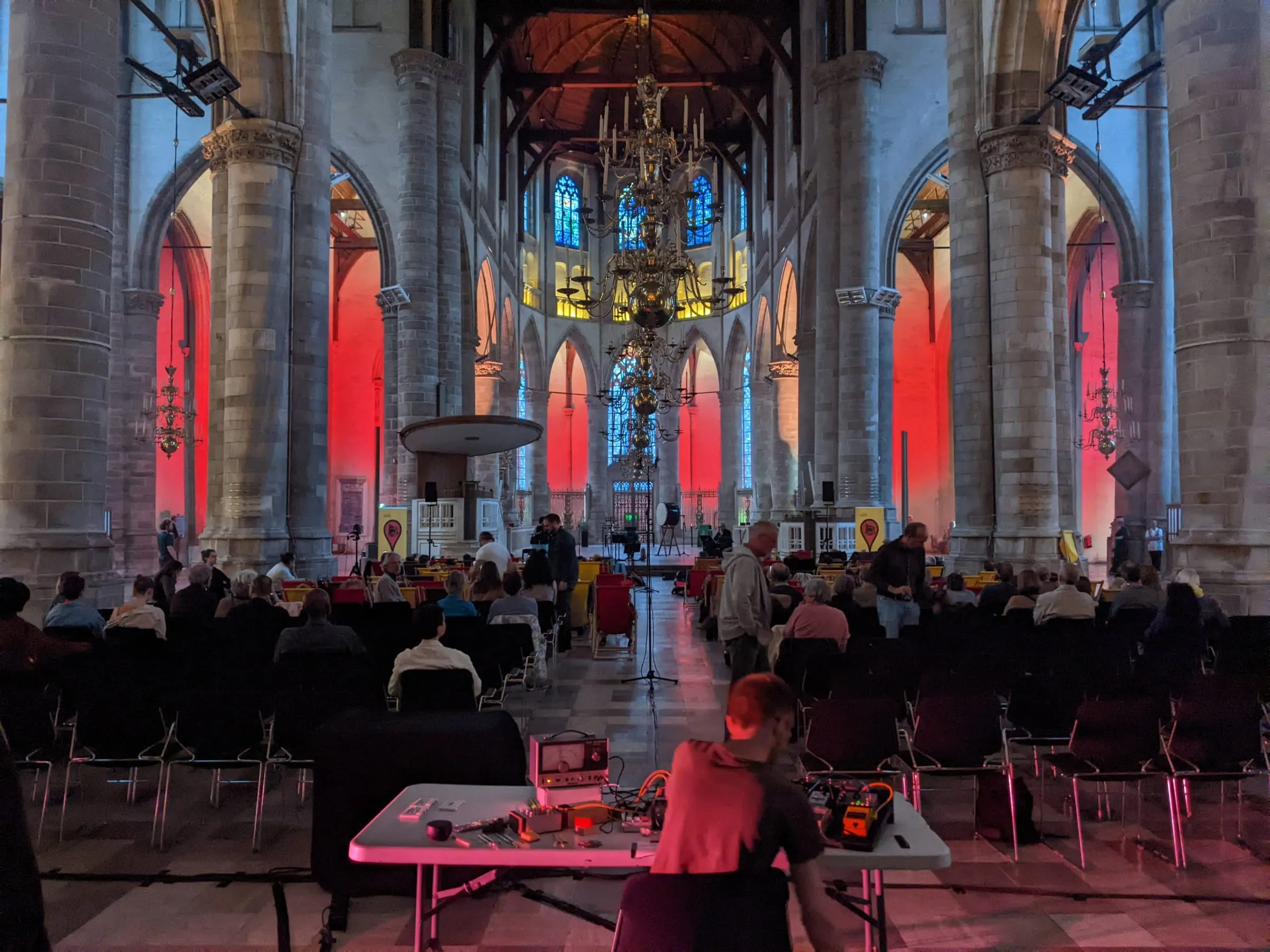 Testing Vaib at a live church concert