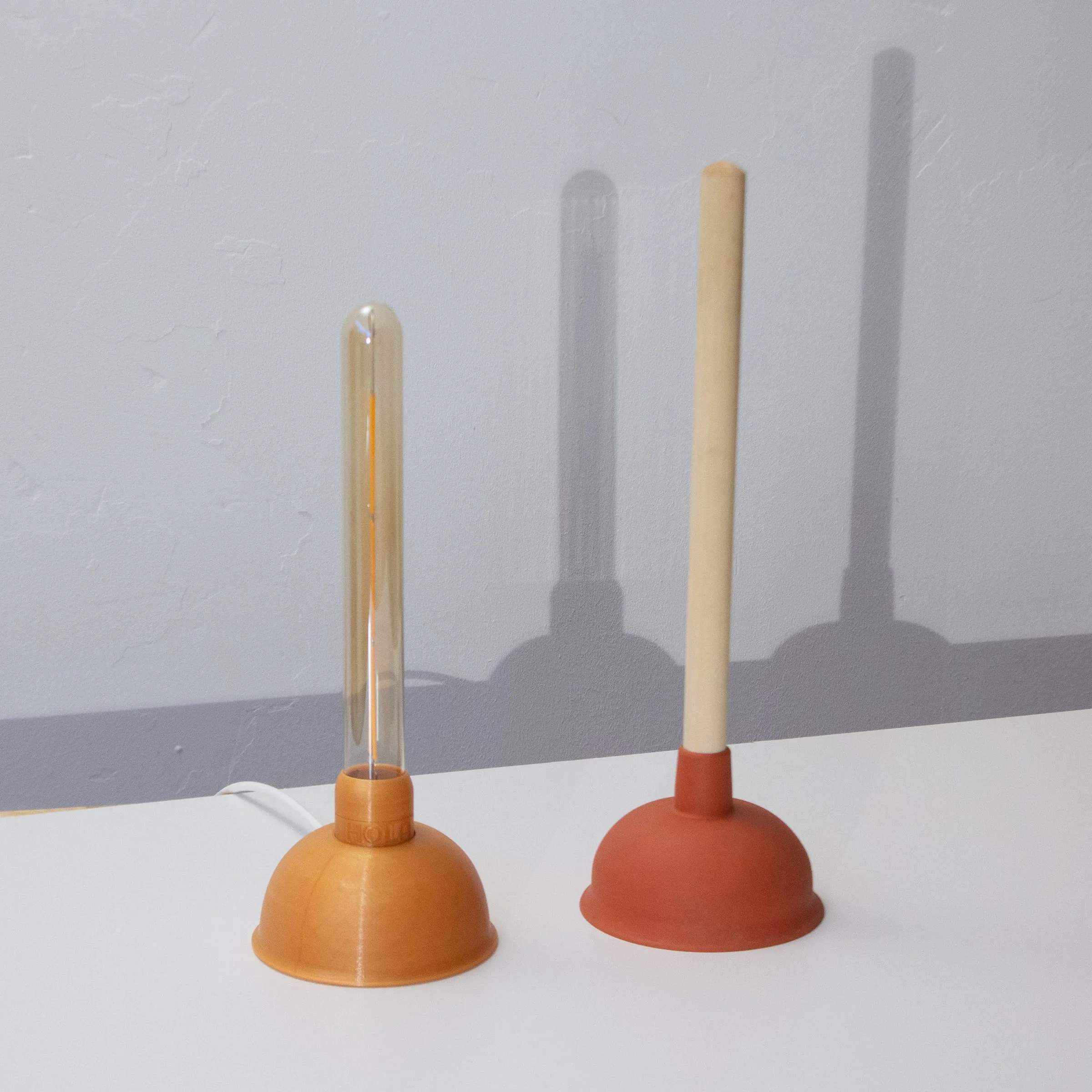The plunger lamp